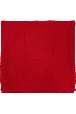 Dsquared2 Intarsia-knit wool scarf