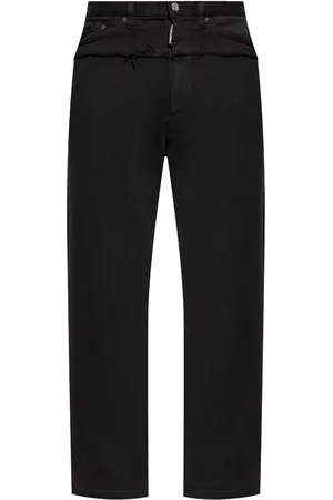 Dsquared2 Denim-panel cotton track pants