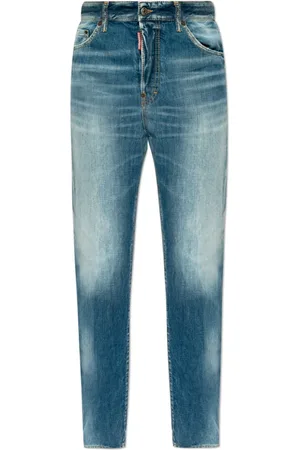 Dsquared2 Layered-effect straight-leg jeans