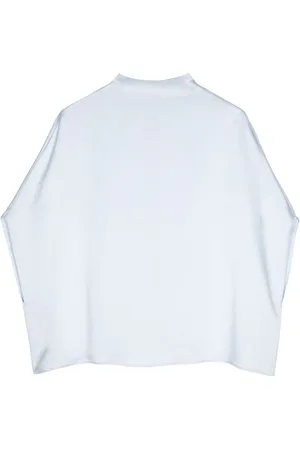 LAPOINTE Cape-design satin blouse