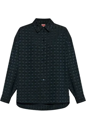 Kenzo Weave geometric-print shirt