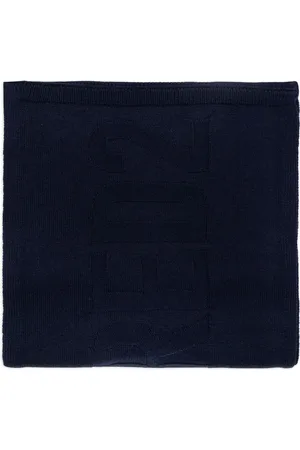 Dsquared2 Intarsia knit-logo wool scarf
