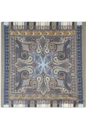 Etro Abstract print silk pocket square
