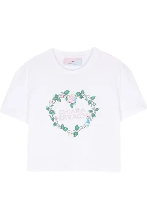 Chiara Ferragni Rhinestone-logo cotton T-shirt