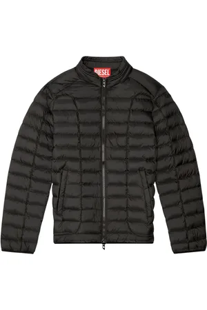 Diesel Quilted mock neck jacket