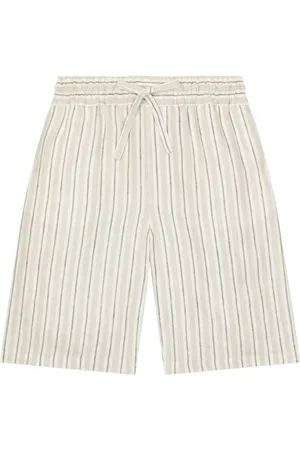 Dolce & Gabbana Striped linen shorts