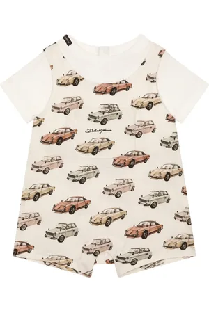 Dolce & Gabbana Car-print cotton shorties