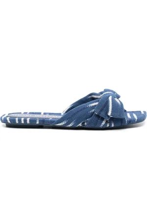 Stuart Weitzman Sofia patterned slides