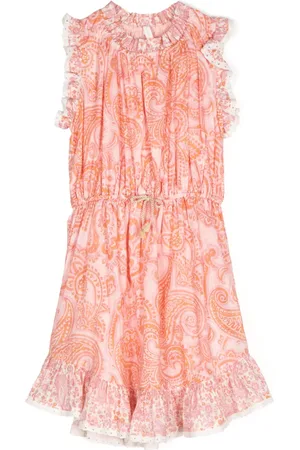 ZIMMERMANN Ottie paisley-print pleated dress