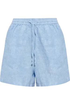 Samsøe Samsøe Drawstring-waist linen shorts