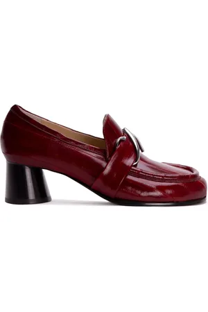 Proenza Schouler Logo plaque high-heeled loafers