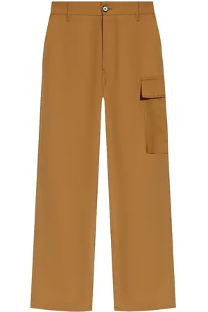Marni Decorative-stitching wide-leg trousers