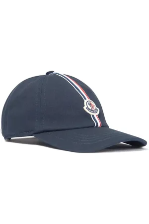 Moncler Logo-patch stripe-detail cap