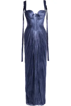 MARIA LUCIA HOHAN Noemie corset slit gown