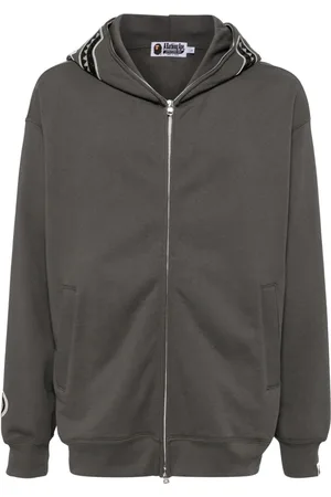 A Bathing Ape Printed-hood cotton hooded jacket