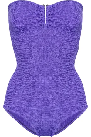 Para Mi Frida strapless seersucker swimsuit