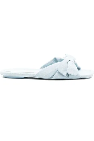 Stuart Weitzman Sofia denim slides