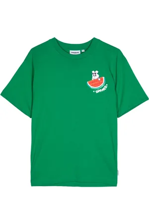Chocoolate Summer crew-neck cotton T-shirt