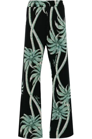 AMIRI Palm tree-print knitted trousers