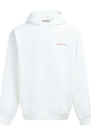 Marni Logo-print cotton hoodie