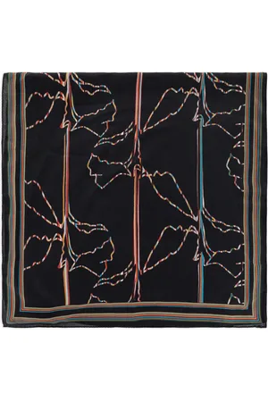 Paul Smith Magnolia-print silk scarf
