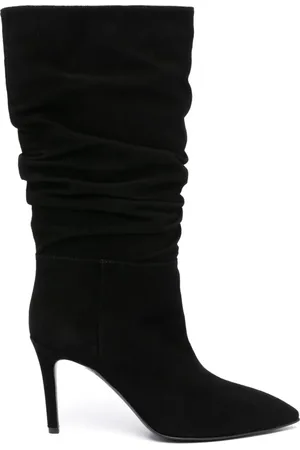 Via Roma Ruched suede boots