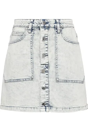 Izzue Washed denim miniskirt
