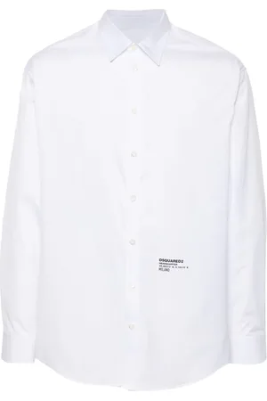 Dsquared2 Logo print poplin shirt