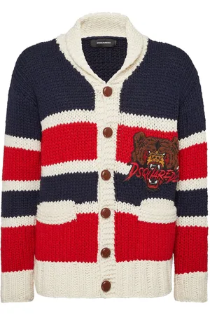 Dsquared2 Logo-appliqué zipped cardigan