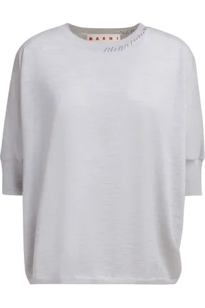 Marni Decorative-stitching knitted top
