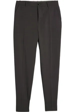 UNDERCOVER Logo-appliqué tapered cotton trousers
