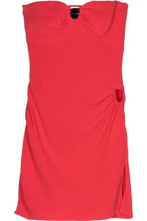 Giorgio Armani 2000s cut-out ruched silk minidress