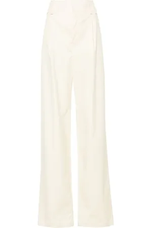 Saint Laurent Dart-detailed straight trousers