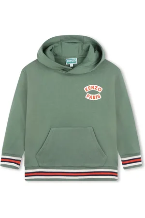 Kenzo Logo-appliqué cotton hoodie