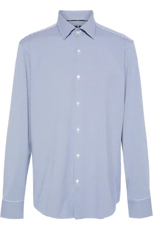 HUGO BOSS Gingham-check long-sleeve shirt