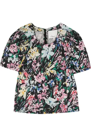 3.1 Phillip Lim Puff-sleeve button-detail cotton top