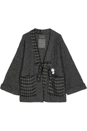 Musium Div. Panelled V-neck cardigan