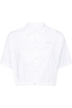 Chocoolate Cropped cotton blend shirt
