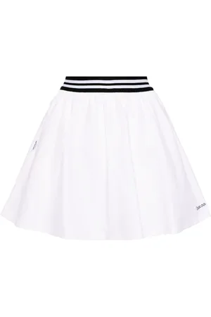 Chocoolate Logo-embroidered cotton skirt