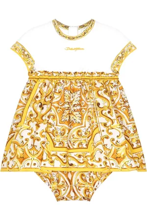 Dolce & Gabbana Majolica-print cotton dress