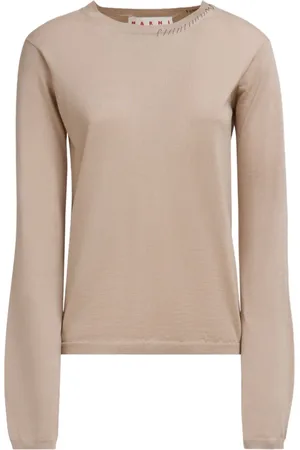 Marni Decorative-stitching knitted top
