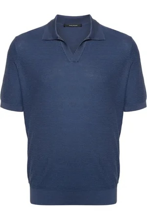 TAGLIATORE Paco split-neck polo shirt