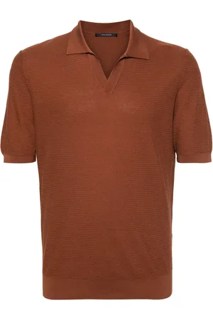 TAGLIATORE Paco split-neck polo shirt