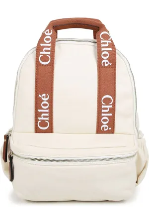Chloé Logo-strap cotton changing bag