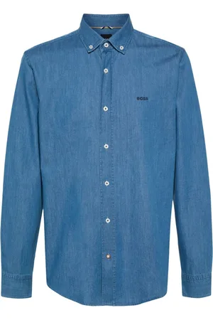 HUGO BOSS Button-up chambray shirt