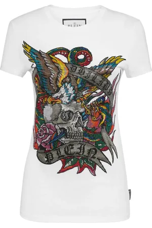 Philipp Plein Tattoo-embellished T-shirt