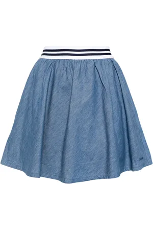 Chocoolate Logo-embroidered cotton skirt