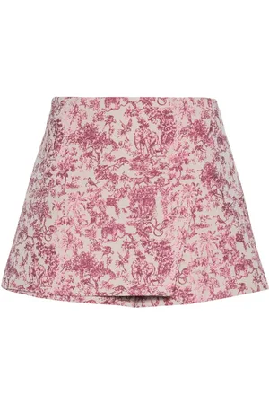 Maje Floral-print layered skort