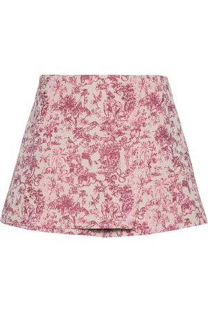 Maje Floral-print layered skort