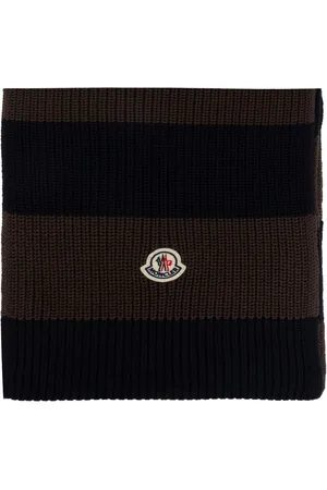 Moncler Striped cotton scarf